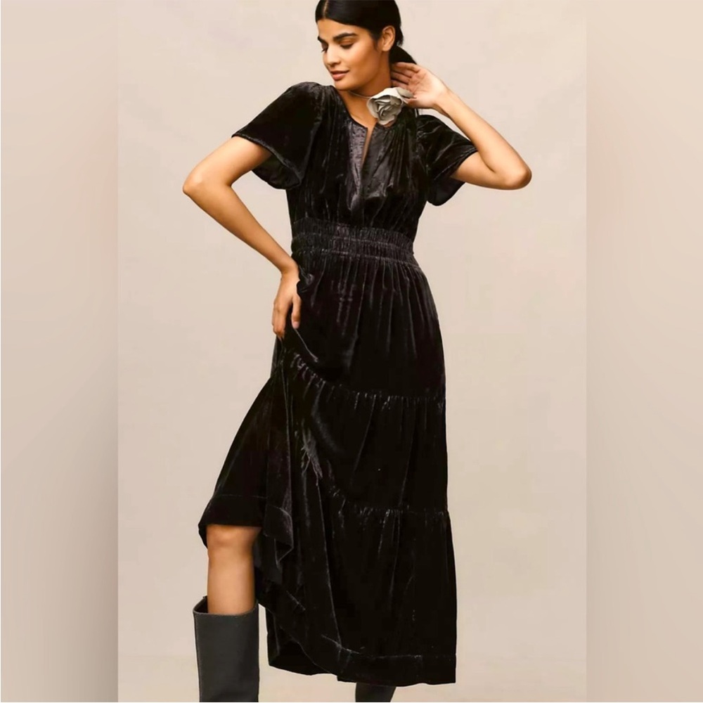 Anthropologie Somerset Maxi Dress Velvet Edition MP